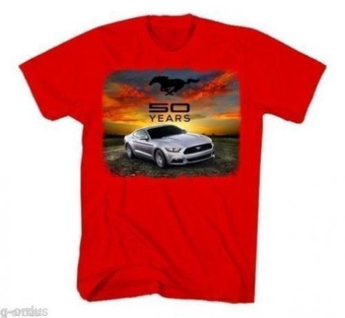 New 2015 ford mustang 50th anniversary shirt in red and size xxl!