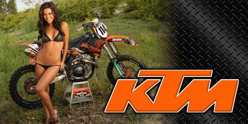 Ktm motorcycle motocross racing garage banner - dirtbike chic #5