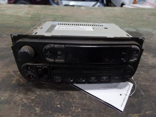 04 dodge intrepid a/v equipment radio am-fm stereo-cd p05091888aa