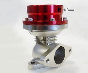 Obx red al6061 external 2-bolt flange 35mm 38mm wastegate waste gate wg ver1