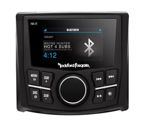 Rockford fosgate pmx-1r marine wired remote w/2.7&#034; display 4 pmx-8bb/pmx-5/pmx-2