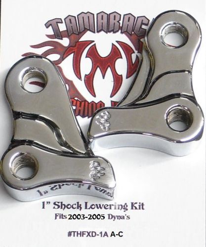 1&#034; lowering kit 2003-2005 harley davidson dyna&#039;s (chrome)