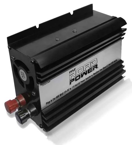 Pyle pinv66 plug-in car power inverter w/ 600 watt output &amp; modified sine wave