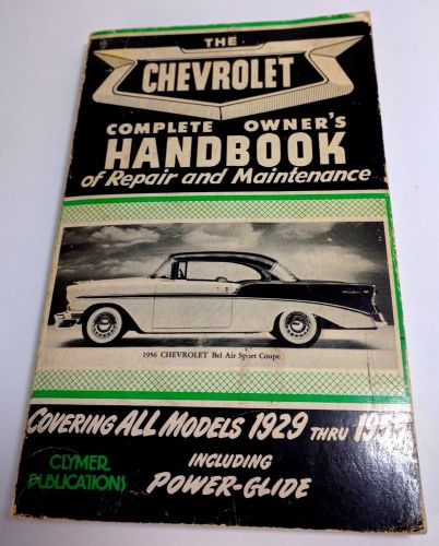 Clymer chevrolet owner&#039;s handbook 1929-1955 repair paperback