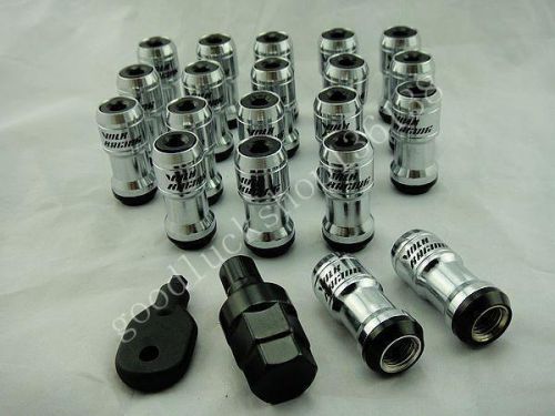 For wheels lock lug nuts 20pcs 12x1.5mm acorn rim close end black l09