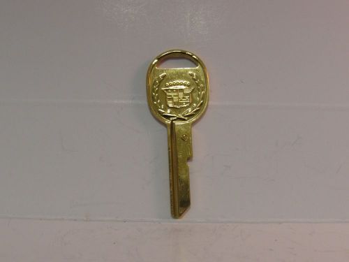 D cadillac gold logo crest key blank un-cut /un-used ~ key only