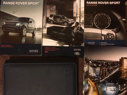 2012  range rover sport owners manual