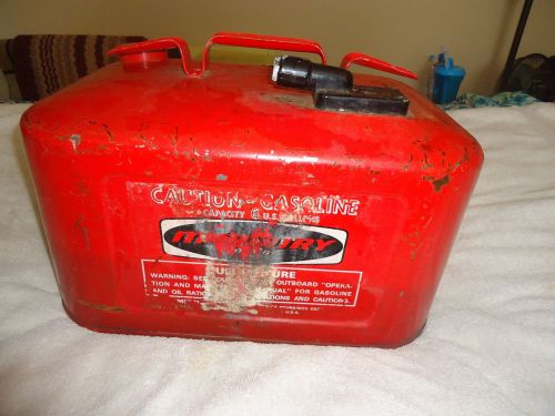 Vintage mercury gas can fuel tank mercury gas tank outboard motor 6 gallon can