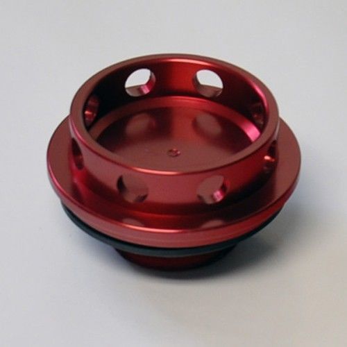Toyota 8 hole anodized red aluminum jdm oil filler cap