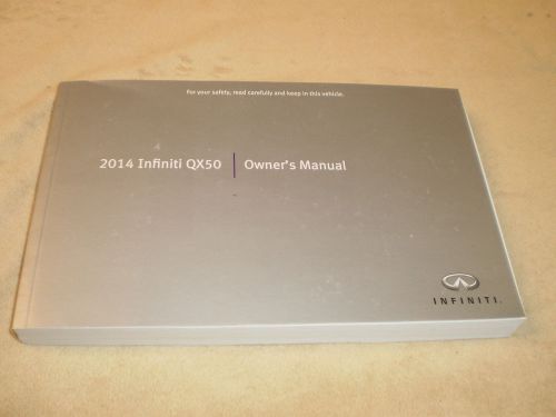 2014 infiniti qx50 suv owners manual book guide all models