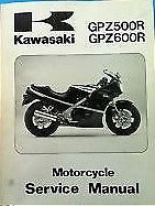 &#039;85~&#039;89 kawasaki gpz500r/gpz600r service manual