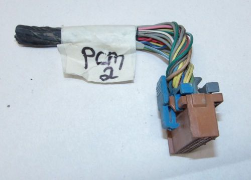 1999 chevy c3500hd gmc 6.5l ecm pcm computer control wire harness &amp; plug (pcm2)