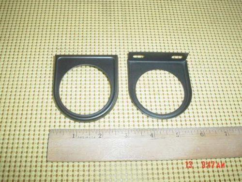 Stewart-warner nos black painted metal trim gauge panels