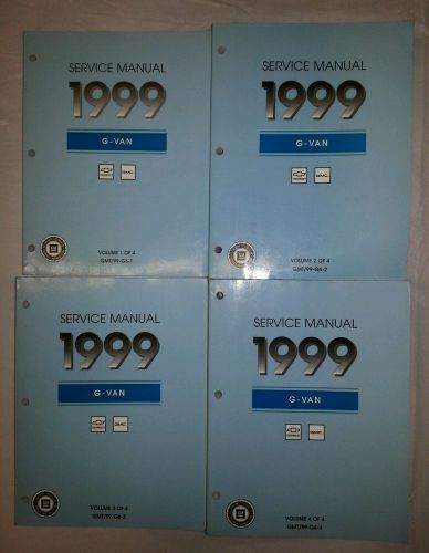 1999 chevrolet and gmc g-van factory service manuals 4 volume set