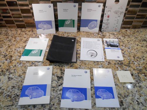 2007 volkswagen beetle owners manual user guide book booklet w/case 07 vw set