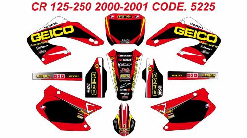 5225 honda cr 125-250 2000 2001 graphics decals kit