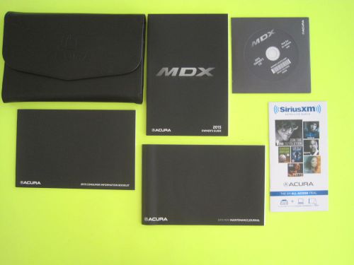 2015 acura mdx factory owner&#039;s manual set &amp; case *oem*