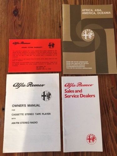 Alfa romeo 1977 print date mint condition literature lot