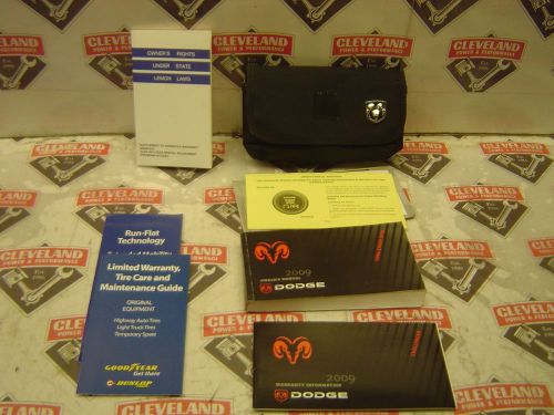 2009 dodge challenger srt 8 oem owners manual literature w/ case