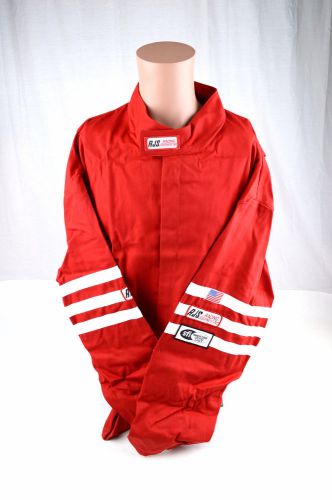 Rjs racing adult sfi 3-2a/1 classic 5x fire suite jacket red 200010410