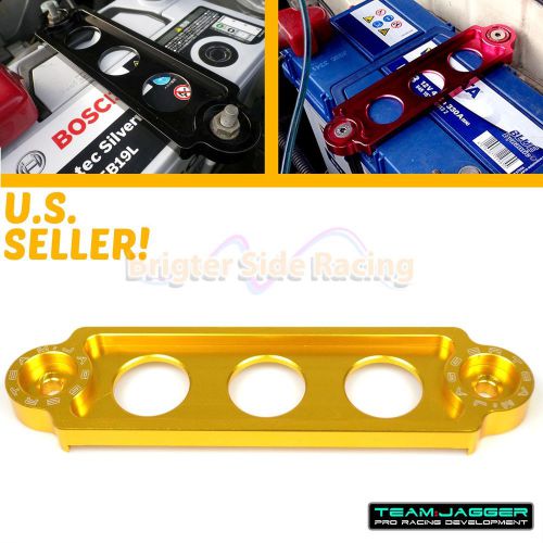 Made to fit 90-01 integra dc jdm battery tie down clamp aluminum anodized gold