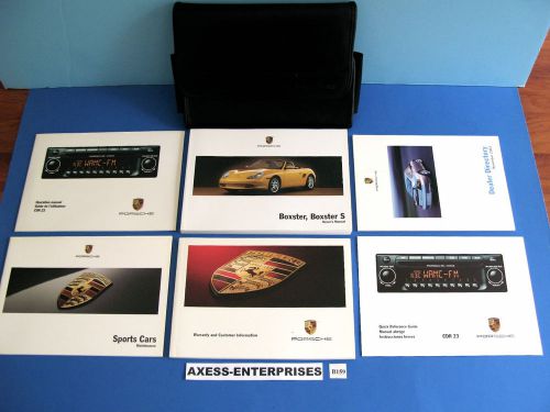 2004 porsche boxster + boxster s owners users manuals books cdr 23 book set b159