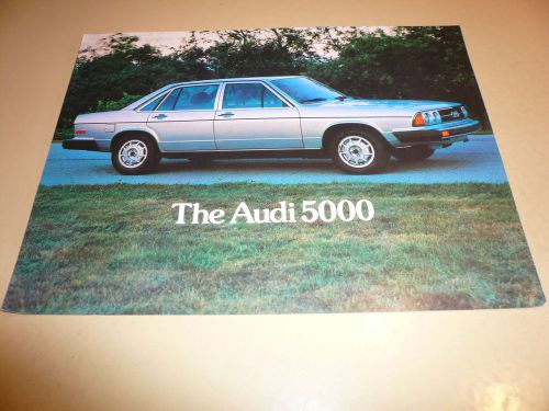 Audi 5000 series sales flyer - vintage