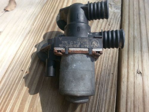 Bmw e46 323i 325i 328i 330i water heater pump valve 8369805 oem 1999 - 2005