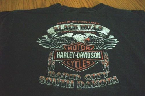 Harley-davidson used black, est. 1903 milwaukee wi,  xl short sleeve  t-shirt