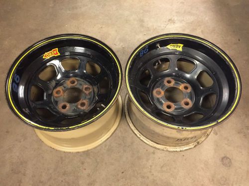 2 aero nascar wheels race car arca imca stock modified late model ump dirt mini