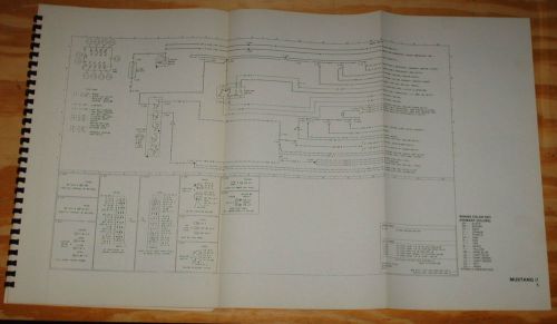 1976 ford mustang ii wiring diagrams, factory original, free shipping!