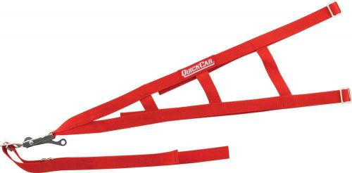 Quickcar racing products triangle 1 in web red window net p/n 58-047