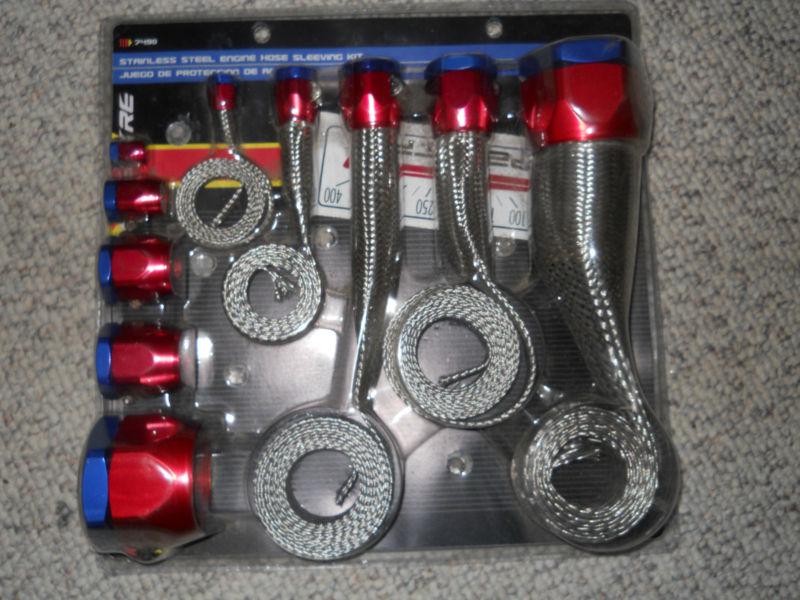 Stainless steel engine hose sleeving kit from spectre industries inc.   nip