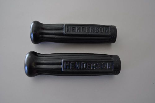 Henderson motorcycle grips- antique reproduction- fox grips #001