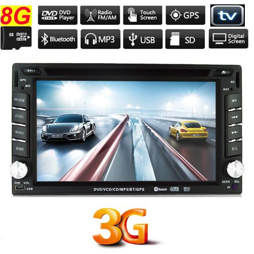 Gps navigation 2 din in dash radio car stereo dvd cd mp3 player bluetooth usb sd