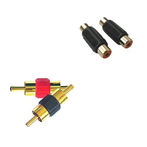 Stinger sgi20 gold splice female splice barrel rca cable connector barrel