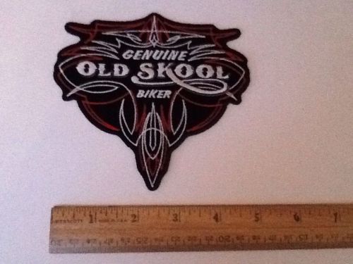 Genuine old school 5&#034; sew on patch biker vest jacket