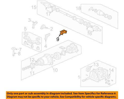 Honda oem 02-06 cr-v axle differential-rear-dynamic damper 50716s9a000