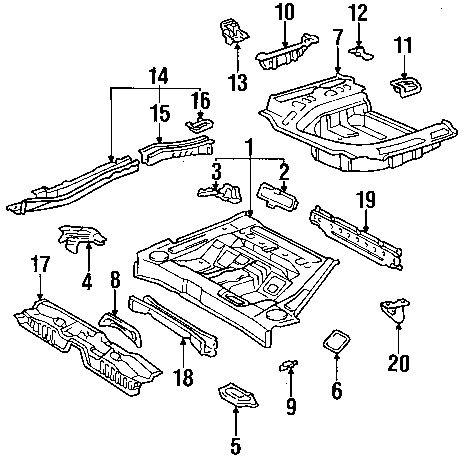 Toyota\lexus 5765433010 genuine oem crossmember