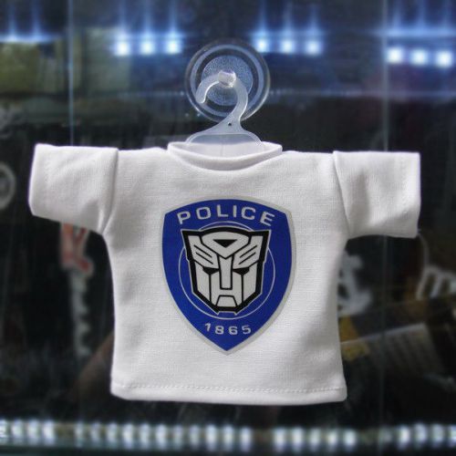 Car cute mini decorative t-shirt w/ suction cup transformers autobot blue