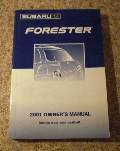 Used 2001 subaru forester owners manual