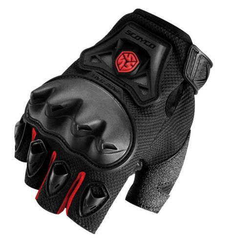 Motorcycle motocross riding mtb cycling bicycle protective fingerless gloves