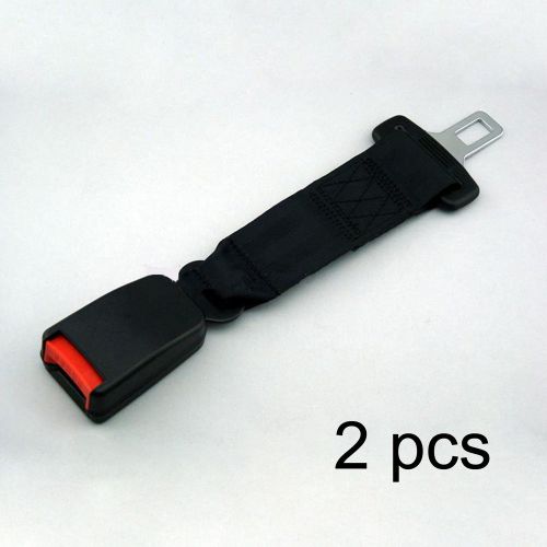 2 pcs seat lap belt strong extender 7/8&#034; type a buckle seatbelt safe extension