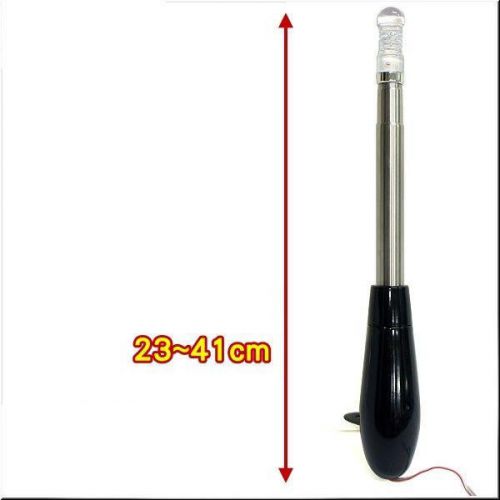 Car motorcycle decoration scalable antenna with blue light dc12v black