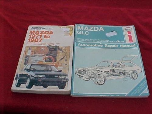 2 manual chilton mazada 1971-87 &amp; haynes mazda glc1977-83 manual lot