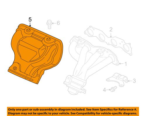 Honda oem 03-11 element 2.4l-l4 manifold-exhaust-manifold cover 18120pzda00