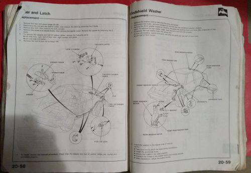 1986-1994 acura integra coupe rs ls dealer shop service manual