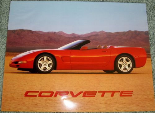 1998 chevrolet corvette poster 17&#034;x22&#034; pictures on front and back side