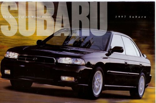 1997 subaru full line brochure legacy, impreza , svx, outback