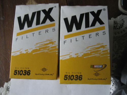 2 new wix 51036 oil filters for chevy and gmc